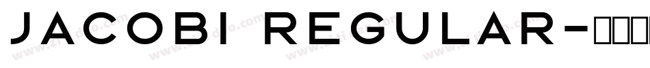 JACOBI Regular字体转换
